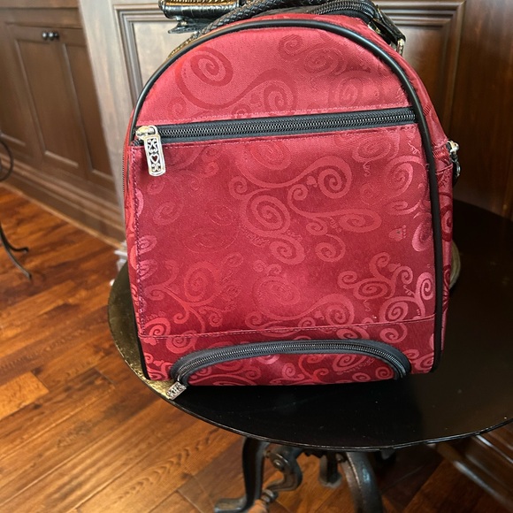 Brighton Red and Black Duffel Bag with Textured Leather - Picture 12 of 12